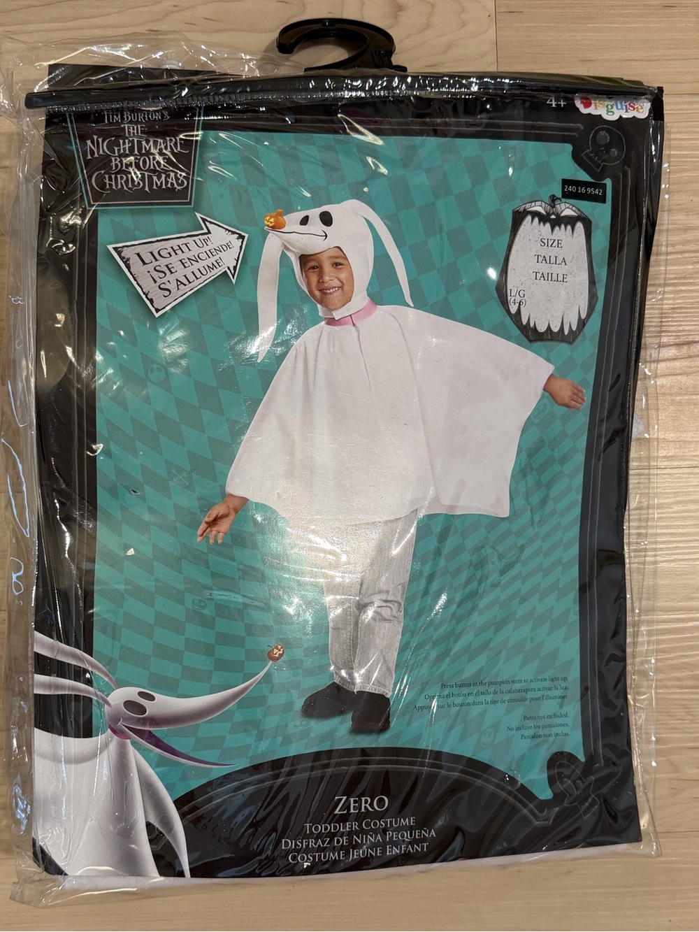 NEW Disney The Nightmare Before Christmas Zero Costume | 4–6